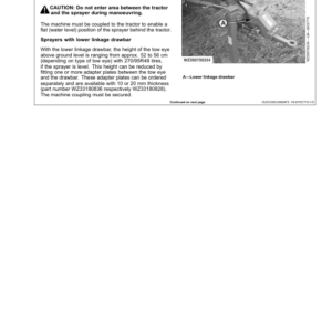 John Deere 832 & 840 Trailed Crop Sprayers with EL-4 Control Unit Operator's Manual (OMWZW13224) - Image 3