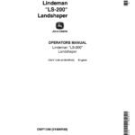 John Deere LS200 Landshaper Operator's Manual (OMY1348) - Image 1
