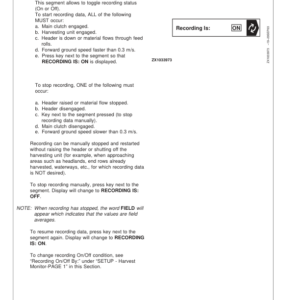 John Deere GreenStar Forage Harvester Harvest Monitor Systems Operator's Manual (OMZ102700) - Image 3