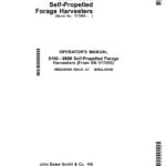John Deere 8100, 8200, 8300, 8400, 8500, 8600, 8700 & 8800 Self-Propelled Forage Harvesters Operator's Manual (OMZ200968) - Image 1