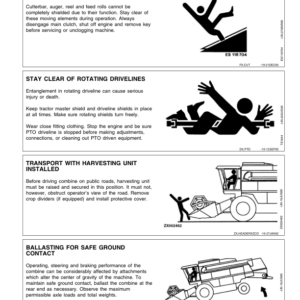 John Deere 2054, 2056, 2058, 2064 & 2066 Combines Operator's Manual (OMZ92483) - Image 2