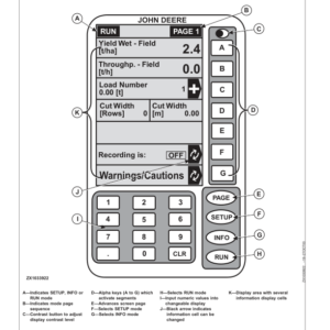 John Deere GreenStar Forage Harvester Harvest Monitor Systems Operator's Manual (OMZ93581) - Image 2