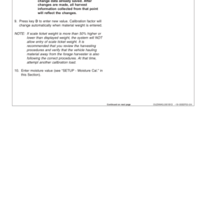 John Deere GreenStar Forage Harvester Harvest Monitor Systems Operator's Manual (OMZ93581) - Image 3