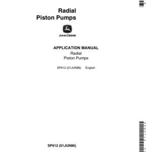 John Deere Radial Pistion Pumps Applicaiton Manual Operator's Manual (SP612) - Image 1