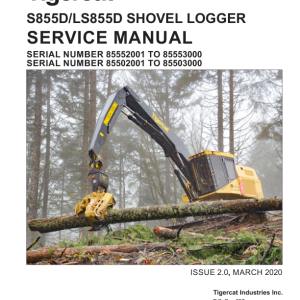 Tigercat S855D, LS855D Shovel Logger Repair Service Manual