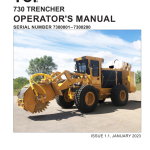 Tigercat TCi 730 Trencher Repair Service Manual - Image 2