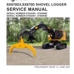 Tigercat SX870D, LSX870D Shovel Logger Repair Service Manual
