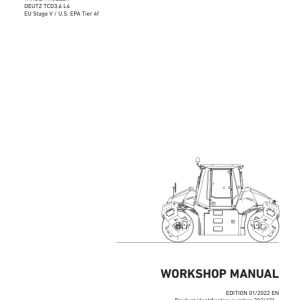 Ammann ARP 95, ARP 95C, ARP 95 ACE, ARP 95C ACE Heavy Tandem Roller Workshop Repair Manual