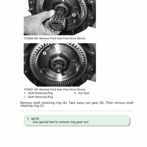 John Deere Rear Drive Axles (Asia) Component Technical Manual (CTM703319) - Image 3