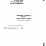 John Deere 1000, 1700, 4000 Series Long and Short Drop Powershift Transmission Component Technical Manual (CTM202)
