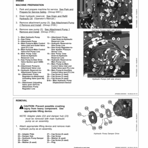 John Deere 903M, 953M Feller Buncher Repair Manual (SN between C271505 - C317981 & D271505 - D317981) - Image 5