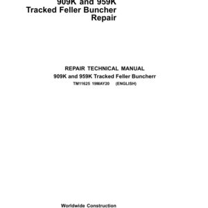 John Deere 909K, 959K Tracked Feller Buncher Service Repair Manual