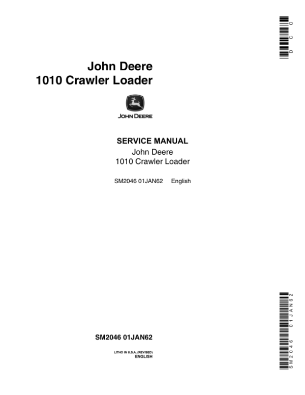 John Deere 1010 Crawler Loader Service Repair Manual (SM2046)