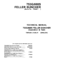 John Deere 608S, 753G Feller Buncher & Harvester Service Repair Manual (SN after 134462 - )