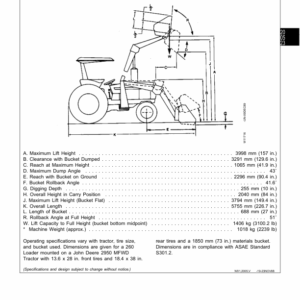 John Deere 75, 80, 100, 175, 240, 245, 260, 265, 280 Farm Loader Technical Repair Manual (TM1298) - Image 2
