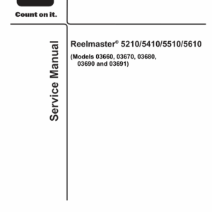 Toro Reelmaster 5210, 5410, 5510, 5610 Series Service Repair Manual - Image 1