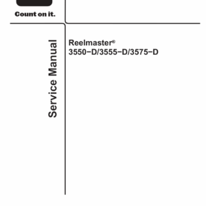 Toro Reelmaster 3550-D, 3555-D, 3575-D Service Repair Manual - Image 1