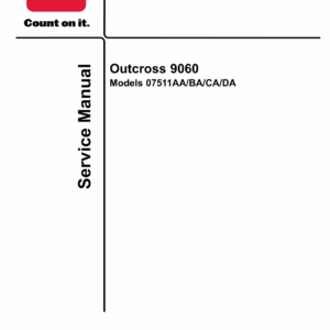 Toro Outcross 9060 Service Repair Manual