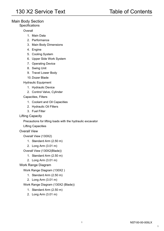 Linkbelt 130X2 Excavator Service Repair Manual