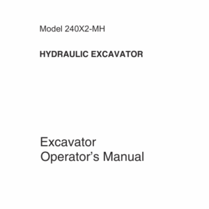 Linkbelt 240X2 MH Excavator Service Repair Manual - Image 4