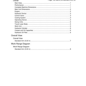 Linkbelt 240X2 MH Excavator Service Repair Manual
