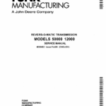 John Deere Funk 50000 Series Revers O Matic Transmission Service Repair Manual (4050402 & 4050514)