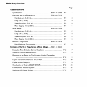 Linkbelt 800LX (Tier 3) Excavator Service Repair Manual
