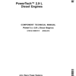 John Deere PowerTech 2.9L Diesel Engines Component Technical Manual (CTM125)