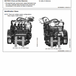 John Deere 4024 (2.4L) LPG Engine Component Technical Manual (CTM443) - Image 3