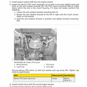 John Deere X105, X125, X145, X165 and 107S Tractors Service Repair Manual (TM113319) - Image 2
