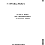 John Deere 314R Cutting Platform Service Repair Manual (TM116919)