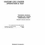 John Deere 535, 530B Log Loader Service Repair Manual (TMF386043 & TMF386044) - Image 2