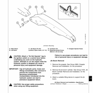 John Deere 535, 530B Series II Log Loader Service Repair Manual (TMF389376 & TMF389377) - Image 4