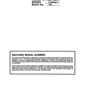Linkbelt LS-1600 C2 Excavator Service Repair Manual
