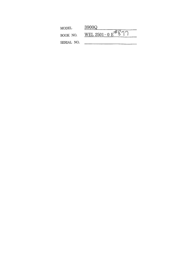 Linkbelt 3900Q Quantum Excavator Service Repair Manual