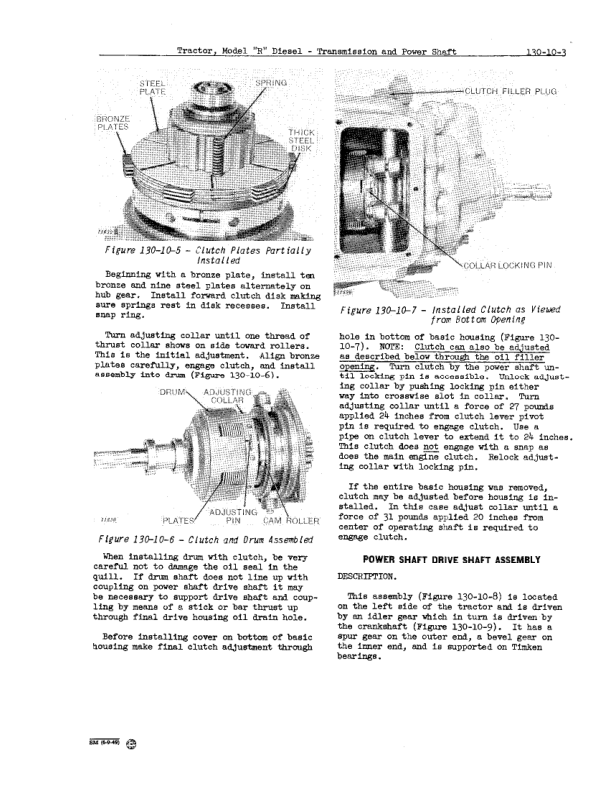 John Deere Model R Diesel Tractors Service Repair Manual (SM2005)