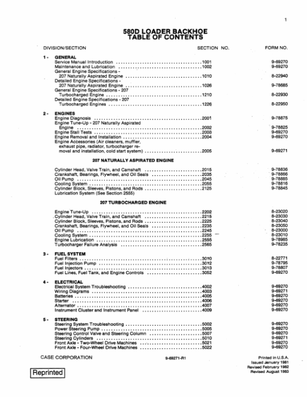 Case 580D Loader Backhoe Service Repair Manual Case 580D Loader Backhoe Service Repair Manual