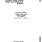 John Deere 2020A GPS, 2030A GPS ProGator Service Repair Manual (TM117819)