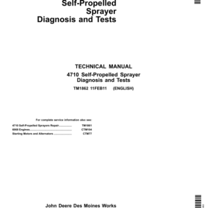 John Deere 4710 Self-Propelled Sprayer Service Repair Manual (TM1861 & TM1862) - Image 4