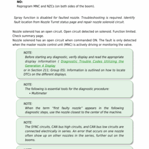 John Deere Individual Nozzle Control, Diagnostic Technical Repair Manual (TM173119) - Image 3