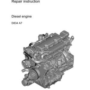Liebherr D834 A7 Diesel Engine Service Repair Manual