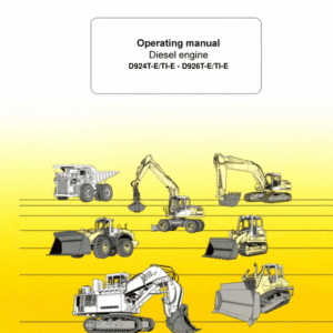 Liebherr D924T-E, D924T-TI-E, D926T-E, D926T-TI-E Diesel Engine Operators Manual
