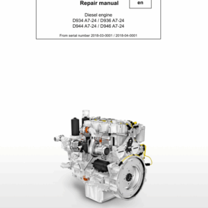 Liebherr D934 A7-24, D936 A7-24, D944 A7-24, D946 A7-24 Diesel Engine Service Repair Manual
