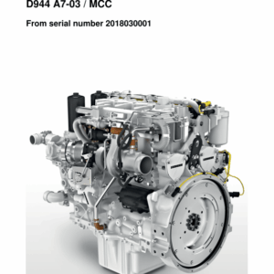 Liebherr D944 A7-03 MCC (Mechanical Common Rail) Diesel Engine Operators Manual