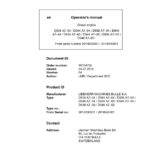 Liebherr D944 A7–00, D936 A7–00, D946 A7–00 Engine Operators Manual