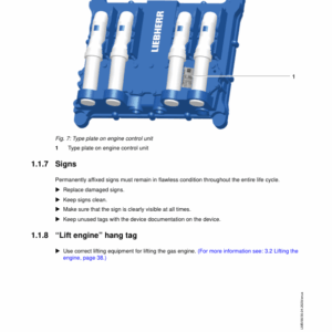 Liebherr G9620 Gas Engine Assembly Manual - Image 2