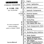 Liebherr A308 Hydraulic Excavator Operators Service Repair Manual