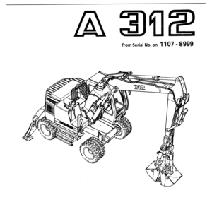 Liebherr A312 Hydraulic Excavator Operators Service Repair Manual