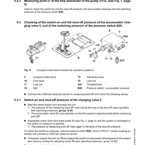 Liebherr A314 Litronic Excavator Operators Service Repair Manual - Image 4