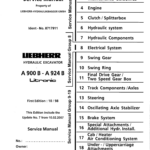Liebherr A900 B Litronic Excavator Operators Service Repair Manual - Image 2